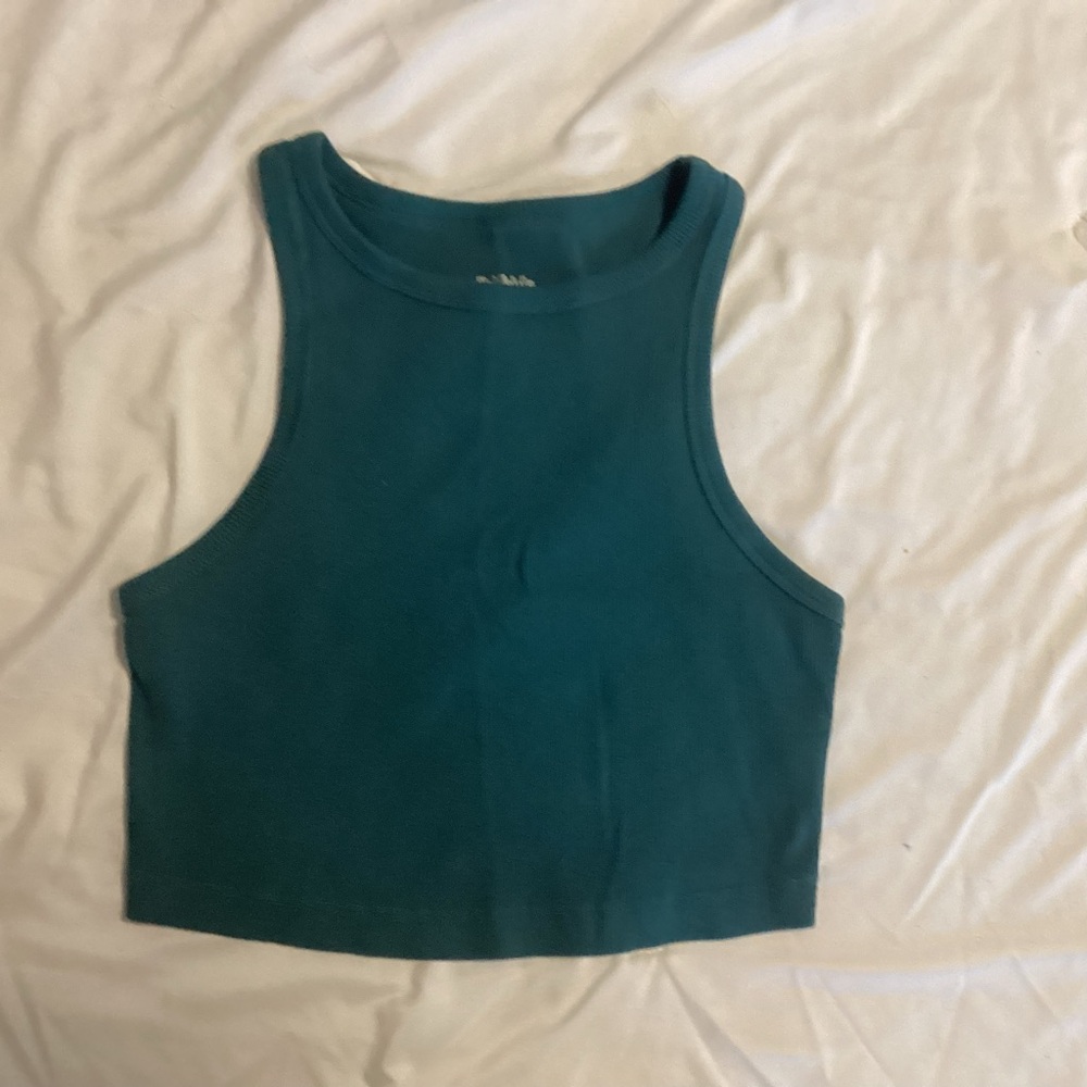 Wild Fable Teal Sleeveless Crop Top